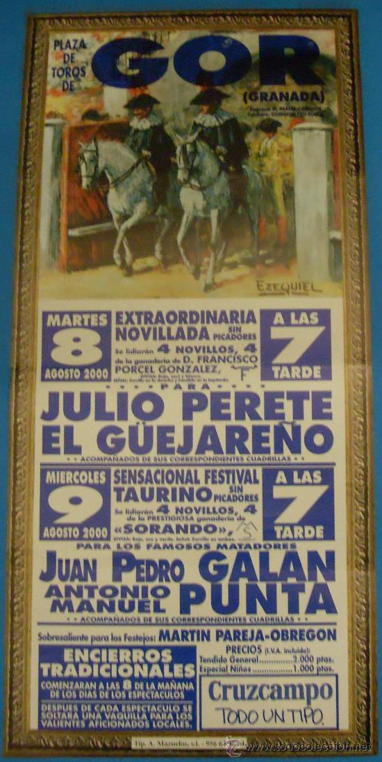 Cartel De Toros Plaza De Gor Granada Julio P Vendido En Venta Directa