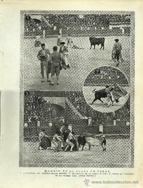 Stierkampf: * TOROS * Madrid: Emilio M&eacute;ndez, Belmontito y Domingu&iacute;n- 1920