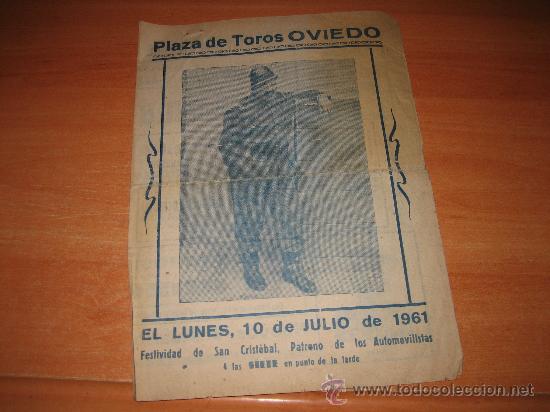 Tauromaquia: PLAZA DE TOROS DE OVIEDO RENOVACION DE EL BOMBERO TORERO JULIO DE 1961 FESTIVIDAD DE SAN CRISTOBAL - Foto 3 - 24025368