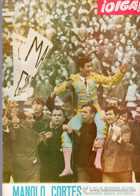 Stierkampf: REVISTA OIGA. SEVILLA 1968. N&ordm; 733. MANOLO CORTES. MONDE&Ntilde;O.