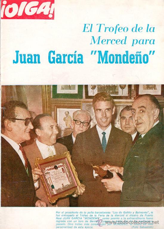 Tauromachia: REVISTA OIGA. SEVILLA 1966. N&ordm; 662. JUAN GARCIA MONDE&Ntilde;O. DIEGO PUERTA.
