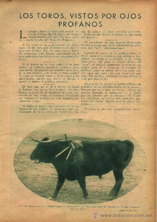 Stierkampf: Los toros vistos por ojos profanos / por Hilda - 1933