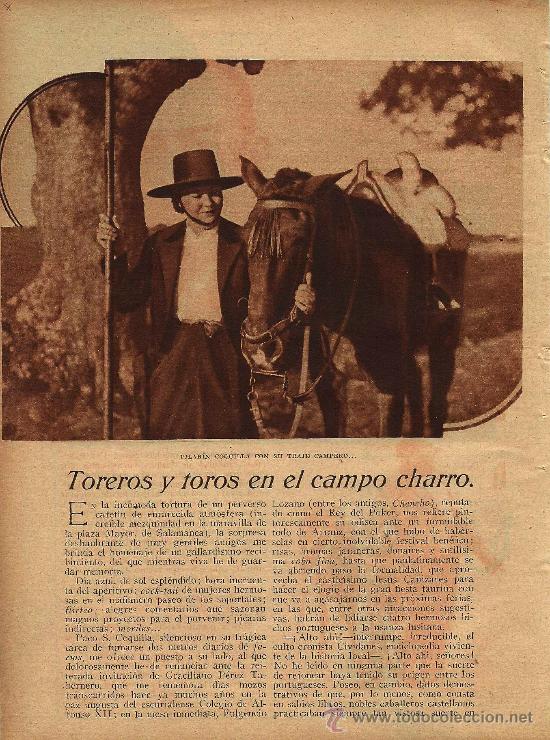 Tauromachie: * SALAMANCA * Toreros y toros en el campo charro [tambi&eacute;n ganader&iacute;as y hierros ] - 1933