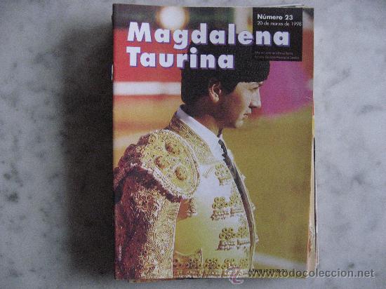 Tauromaquia: REVISTA MAGDALENA TAURINA,N&ordm; 23 A&Ntilde;O 1998.30 PAGINAS.TOROS.CARTEL,JOSELITO,PONCE,VICENTE BARRERA