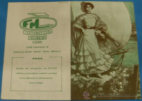 Stierkampf: PROGRAMA DE MANO. PLAZA DE SEVILLA. DOMINGO DE RESURRECCION Y FERIA DE ABRIL 1998.