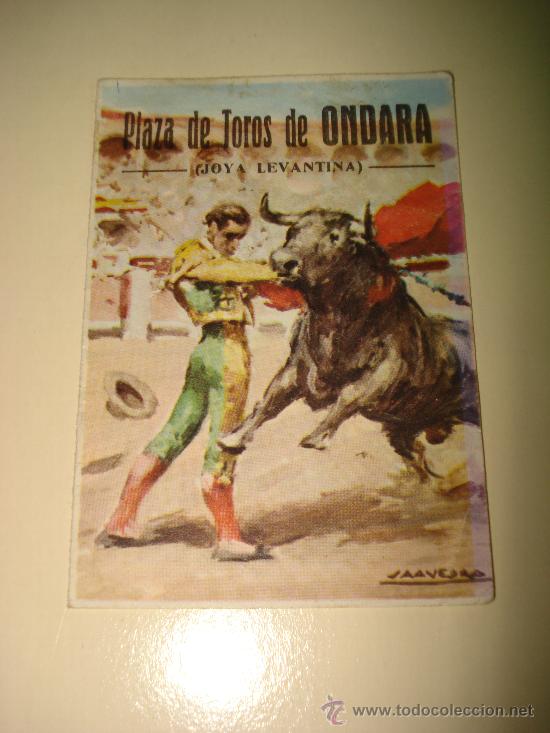 Tauromaquia: Programa Acontecimiento Taurino de 1968 en la  Plaza de Toros de ONDARA Joya Levantina.