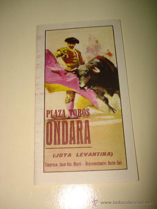 Tauromaquia: Programa Gran Festival Homenaje a Francisco Vila  de 1974 en la  Plaza de Toros de ONDARA.