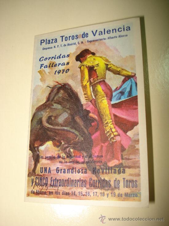 Tauromaquia: Programa de Corridas Falleras de 1970 en la Plaza de Toros de VALENCIA.
