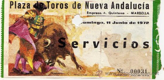 Stierkampf: BONITA ENTRADA DE TOROS - NUEVA ANDALUCIA - MARBELLA (MALAGA) - 11-JUNIO-1972