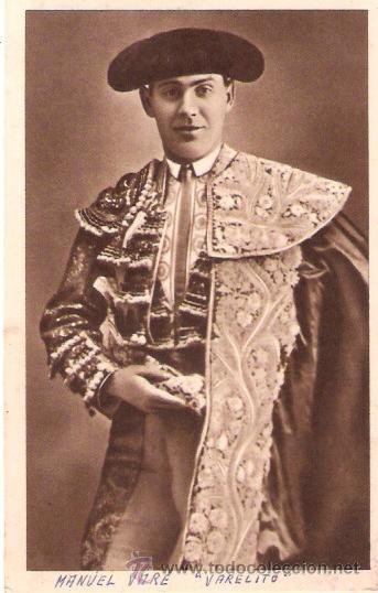 Tauromaquia: TARJETA BIOGRAFICA DE TOREROS. MANUEL VARE GARCIA, VARELITO. VER FOTO ADICIONAL.