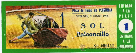 Tauromachie: BONITA ENTRADA DE TOROS - PLASENCIA (CACERES) - 9-JUNIO-1978