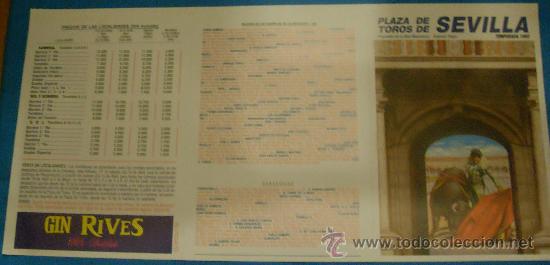 Tauromaquia: PROGRAMA DE MANO. PLAZA DE SEVILLA. FERIA DE ABRIL 1993. FESTEJOS TAURINOS EN EL INTERIOR.