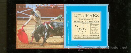 Tauromachia: ENTRADA DE TOROS. PLAZA DE TOROS DE JEREZ. 2003.