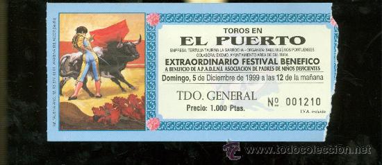 Tauromachia: ENTRADA DE TOROS. PLAZA DE TOROS DEL PUERTO. 1999.