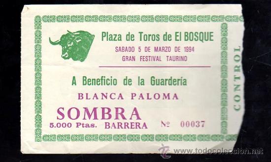 Stierkampf: ENTRADA DE TOROS DE EL BOSQUE. MARZO 1994