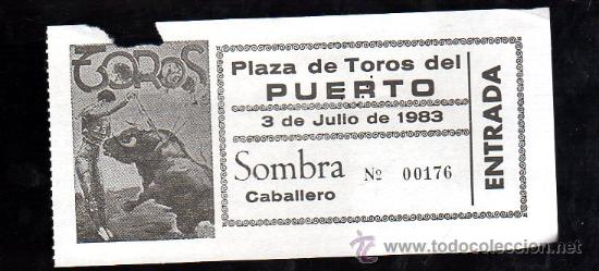 Stierkampf: ENTRADA DE TOROS DE EL PUERTO DE SANTA MARIA. JULIO 1983