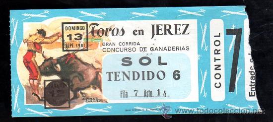 Stierkampf: ENTRADA DE TOROS DE JEREZ. SEPTIEMBRE 1981