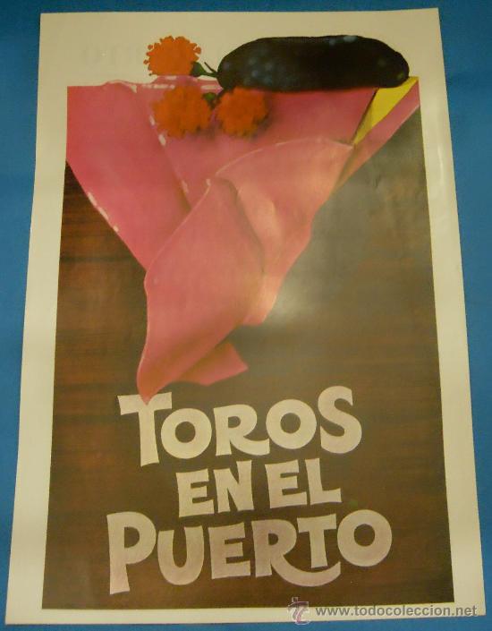 Tauromachia: CARTEL DE TOROS. PLAZA DEL PUERTO. PAQUIRRI, RUIZ MIGUEL, Y JOSE L. GALLOSO. A&Ntilde;O 1982.