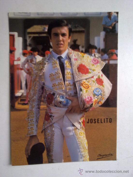Tauromaquia: postal fotografia de torero joselito 21 x 15 cm