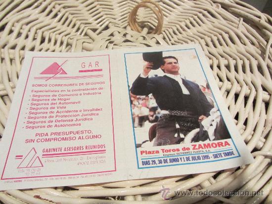 Tauromaquia: PROGRAMA DE TOROS ZAMORA 95 - Foto 1