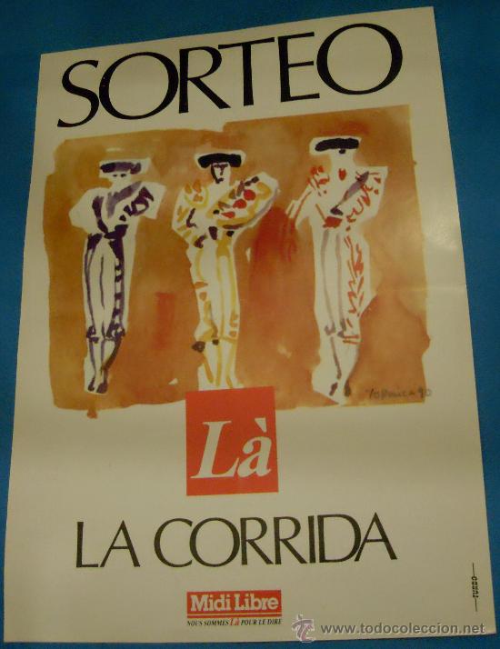 Tauromachia: CARTEL DE TOROS. REVISTA MIDI LIBRE. ROBERTO DOMINGUEZ, JOSE ORTEGA CANO Y JUAN J. MORA. A&Ntilde;O 1990.