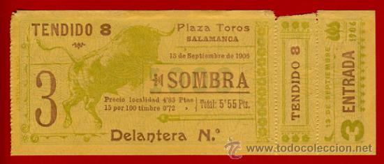 Stierkampf: ENTRADA TOROS, PLAZA DE SALAMANCA  , 13-9-1906 , ORIGINAL , ET1971