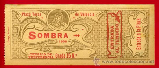 Stierkampf: ENTRADA TOROS, PLAZA DE VALENCIA , 1906 , ORIGINAL , ET1992
