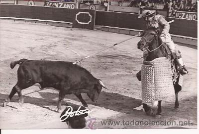 Tauromaquia: ANTIGUA FOTO DE PICADOR,  REPORTAJES BOTAN, MADRID, DE 1973