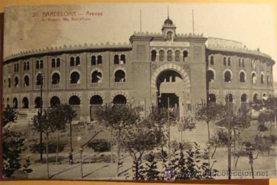 Tauromaquia: POSTAL DE TOROS. A&Ntilde;OS 20 - 30. PLAZA ARENAS DE BARCELONA. ROISIN. 307.
