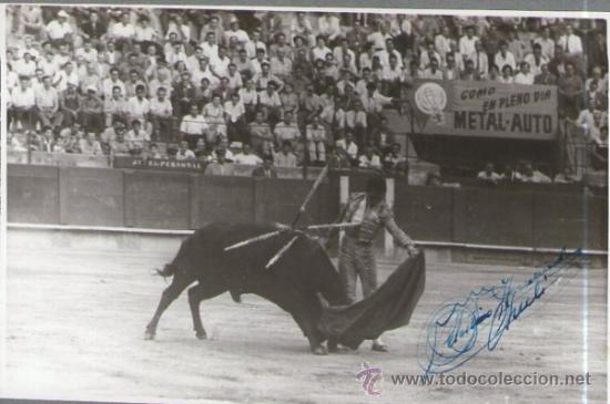 Tauromaquia: Celestino Fernandez &rdquo; Chuli &rdquo;,  fotografia con autografo