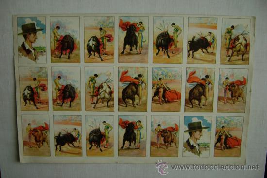 Tauromaquia: MANOLETE.HOJA CON 21 ESTAMPAS