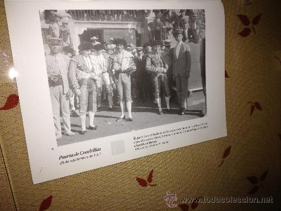 Tauromaquia: L&aacute;mina enmarcable. Fotograf&iacute;a antigua, 1927. Gitanillo de Triana, Chicuelo y El Gallo. Nueva.