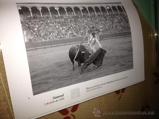 Tauromaquia: L&aacute;mina enmarcable. Fotograf&iacute;a antigua, 1939. Manolete. Nueva.