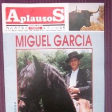 Tauromaquia: APLAUSOS - SEMANARIO TAURINO - Nº 775 / 1992 - MIGUEL GARCÍA, EL REJONEADOR MÁS JOVEN DE ESPAÑA. Lote 32724985