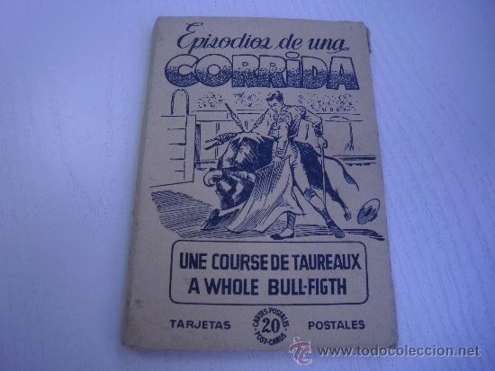 Tauromaquia: EPISODIOS DE UNA CORRIDA DE TOROS - CUADERNILLO CON 20 TARJETAS POSTALES