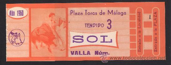 Stierkampf: ENTRADA PLAZA DE TOROS: MALAGA, 1960