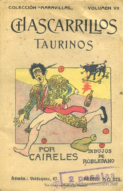 Tauromaquia: CHASCARRILLOS TAURINOS. A-TO-690