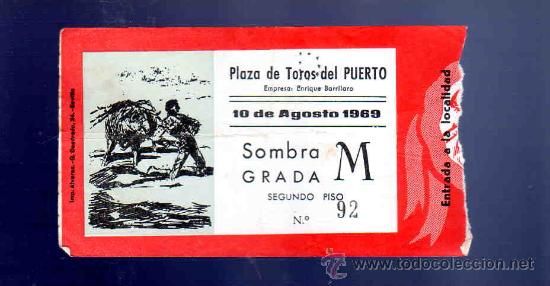 Stierkampf: ENTRADA DE TOROS. PLAZA DEL PUERTO. AGOSTO 1969.