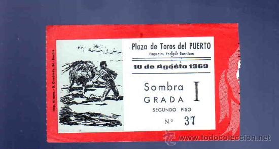 Stierkampf: ENTRADA DE TOROS. PLAZA DEL PUERTO. AGOSTO 1969.