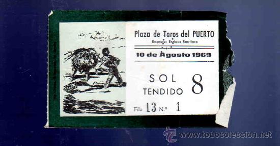 Stierkampf: ENTRADA DE TOROS. PLAZA DEL PUERTO. AGOSTO 1969.