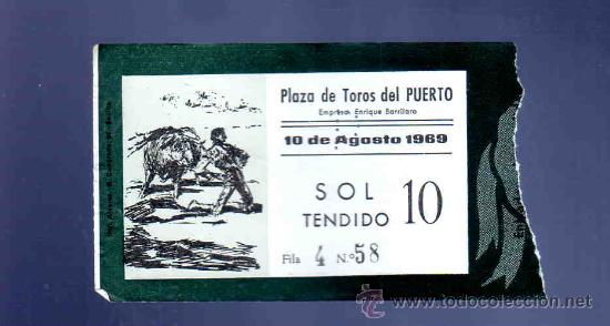 Stierkampf: ENTRADA DE TOROS. PLAZA DEL PUERTO. AGOSTO 1969.