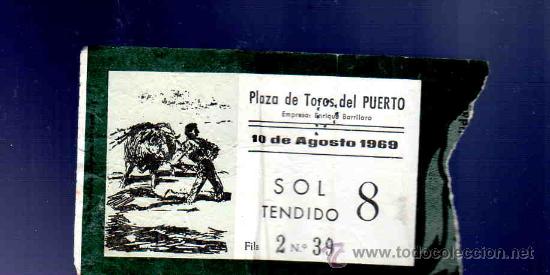 Stierkampf: ENTRADA DE TOROS. PLAZA DEL PUERTO. AGOSTO 1969.