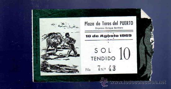 Stierkampf: ENTRADA DE TOROS. PLAZA DEL PUERTO. AGOSTO 1969.