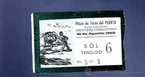 Stierkampf: ENTRADA DE TOROS. PLAZA DEL PUERTO. AGOSTO 1969.
