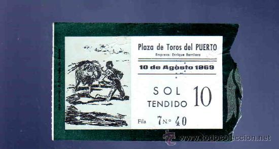 Stierkampf: ENTRADA DE TOROS. PLAZA DEL PUERTO. AGOSTO 1969.