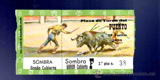 Stierkampf: ENTRADA DE TOROS. PLAZA DEL PUERTO. JULIO 1970.
