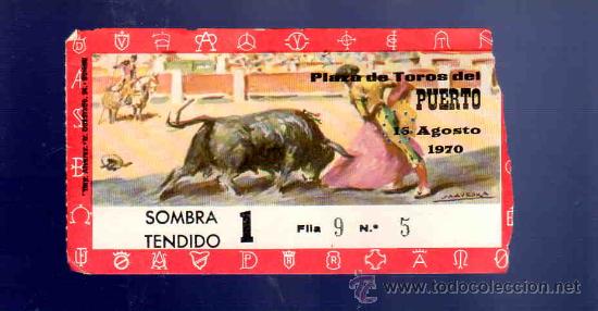 Stierkampf: ENTRADA DE TOROS. PLAZA DEL PUERTO. AGOSTO 1970.