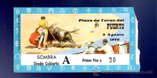 Stierkampf: ENTRADA DE TOROS. PLAZA DEL PUERTO. AGOSTO 1970.