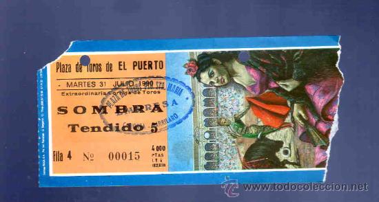 Stierkampf: ENTRADA DE TOROS. PLAZA DE TOROS DEL PUERTO. JULIO 1990.