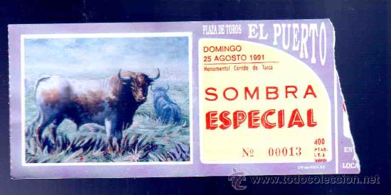 Stierkampf: ENTRADA DE TOROS. PLAZA DE TOROS DEL PUERTO. AGOSTO 1991.